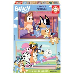 EDUCA-BLUEY HOUTEN PUZZEL 2x25