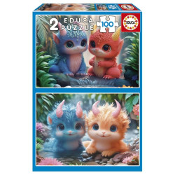 EDUCA-2X100 MONSTRES MIGNONS