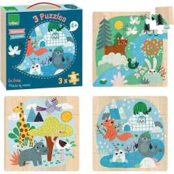 VILAC-SET PUZZELS 3X16...