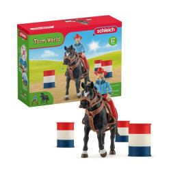 SCHLEICH-BARREL RACING AVEC...