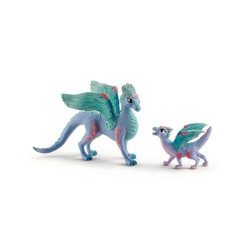 SCHLEICH-DRAGON AUX FLEURS...